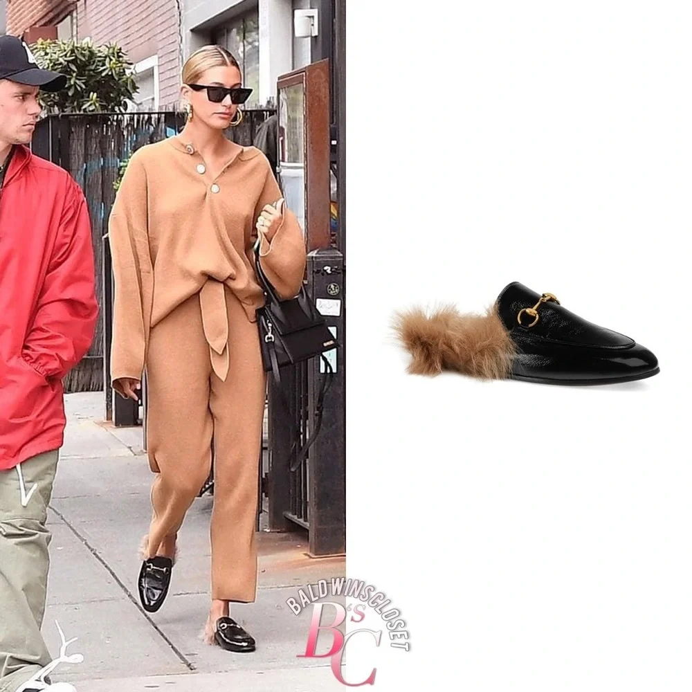 Gucci (Rare!) Fur Glossy Leather Mules - Picture 2 of 8